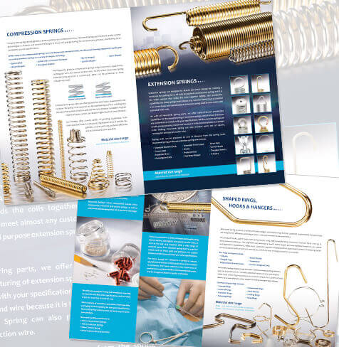 Stifel Marcin created a new industrial brochure for Newcomb Spring, conveying brand quality and value.