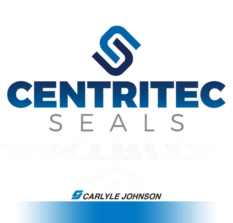 Two industrial brand logo design, Centritec Seals and Carlyle Johnson
